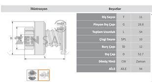 Marş Dişlisi 11diş Renault Express | Zen 1172
