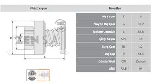 Marş Dişlisi 9dis Nissan Pıck-up Jonhdeere | Zen 1174
