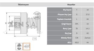 Marş Dişlisi 10diş Ford Cargo Euro Otobüs Man Zen1178 | Zen 1178