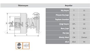 Marş Dişlisi 11diş Man Adaptasyon Sema Traktör Volvo Fl Serisi Form52889 | Zen 1179