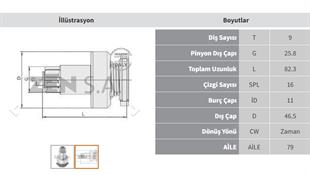 Marş Dişlisi 9diş Vw Polo T4 Düz Zen1223 | Zen 1223