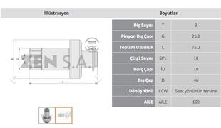 Marş Dişlisi 9diş Volkswagen Polo / Lupo | Zen 1534