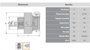 Marş Dişlisi 12diş Mıtsubıshı Mıts. L300-200 Ym | Zen 1567