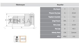 Marş Dişlisi 9diş Nissan Pathrinder Forklıft Tcm Forklift | Zen 1592