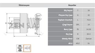 Marş Dişlisi 10diş Johndeere 5200 5300 5303 5310 5400 5410 5500 5510 | Zen 1709