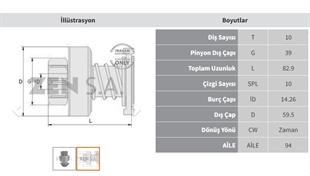 Marş Dişlisi 10diş Ford Cargo | Zen 1743