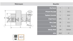 Marş Dişlisi 9diş Cıtroen Fıat Peugeot 2.8 Jtd | Zen 1840