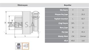 Marş Dişlisi 11diş Cıtroen C4 C5 Berlıngo Peugeot 207 208 308 1.6 Ford C-max Focus 1.6 | Zen 1933