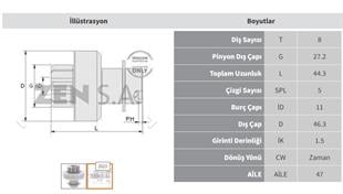 Marş Dişlisi 8diş Nissan Primera Almera Micra | Zen 2023