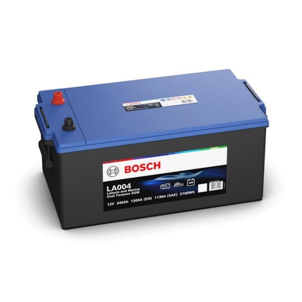 Akü, 12v 240ah Bosch Dual Agm Deep Cycle (leisure & Marin & Karavan) 0092la0040 |