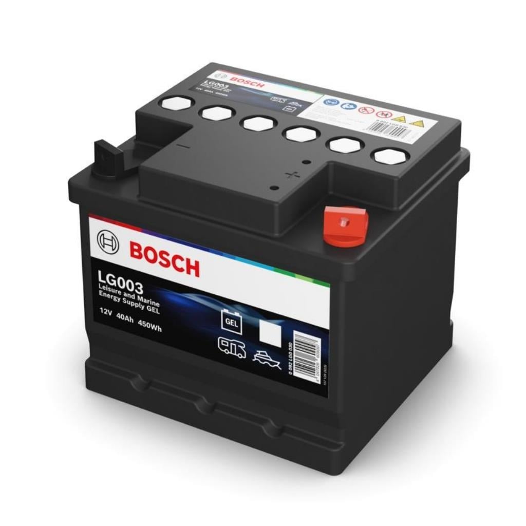 Akü, 12v 40ah Bosch Jel Serisi Deep Cycle ( Leisure & Marin & Karavan) 0092lg0030 |