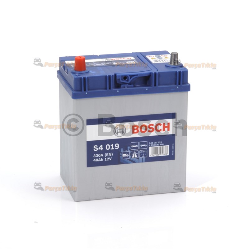 Akü, 12V 33Ah Bosch Akü S4 Ters İnce Kutup 0092S40490