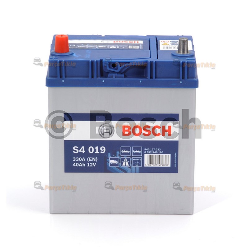 Akü, 12V 33Ah Bosch Akü S4 Ters İnce Kutup 0092S40490
