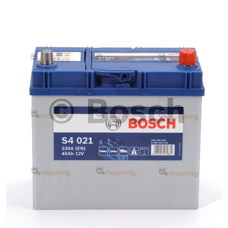 Akü, 12V 45Ah Bosch Akü S4 Düz 0092S40360