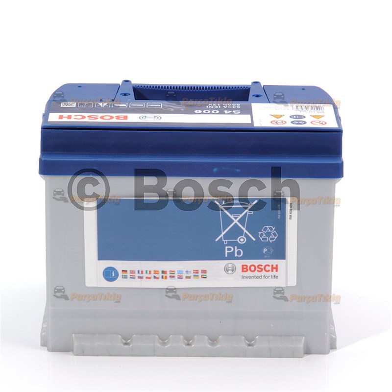 Akü, 12V 62Ah Bosch Akü S4 (Ters) 0092S40440