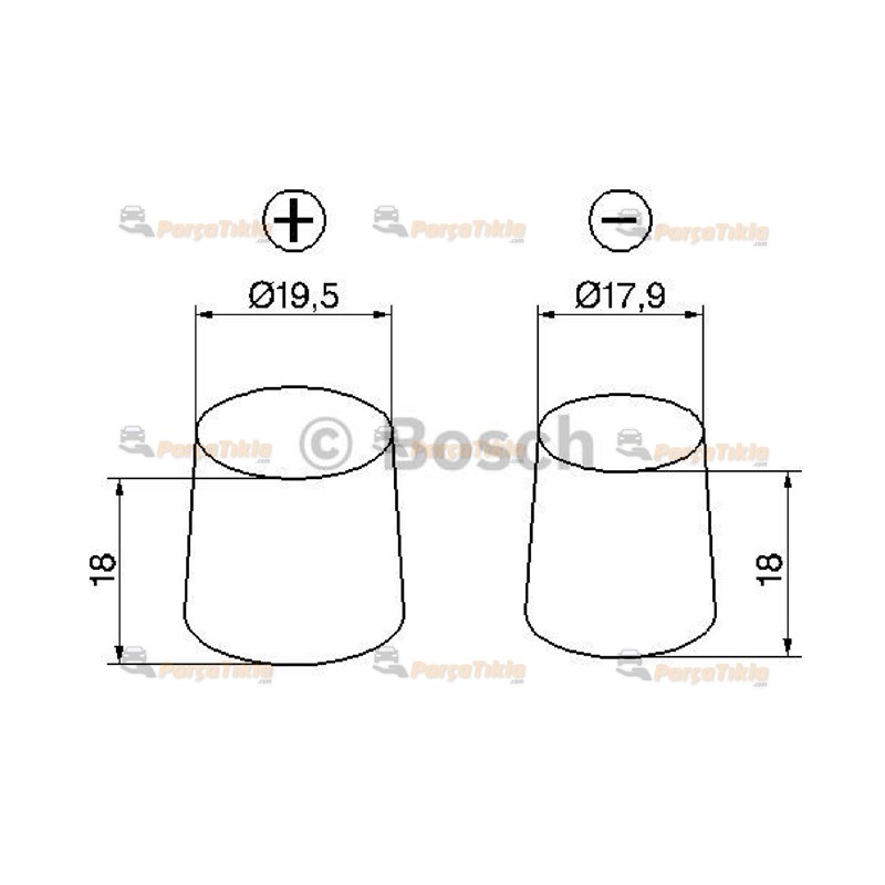 Akü, 12V 70Ah S3 Bosch Akü 0092S30150 640A