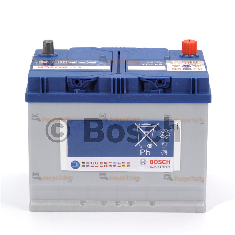 Akü, 12V 70Ah Bosch Akü S4 (Ters) (Japon) 0092S40560