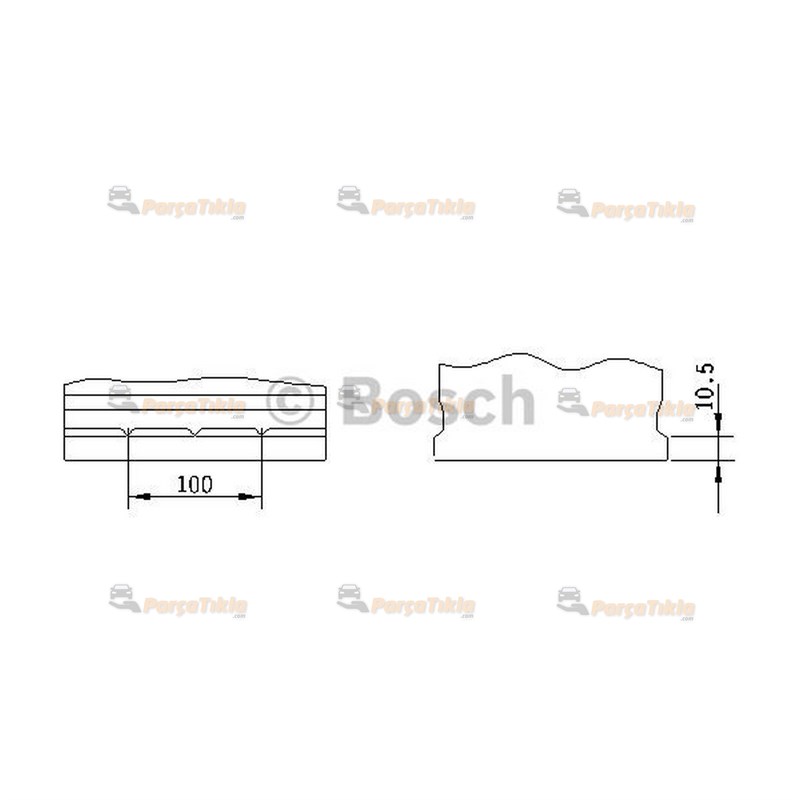 Akü, 12V 70Ah Yüksek Bosch Akü S4 (Japon) 0092S40530