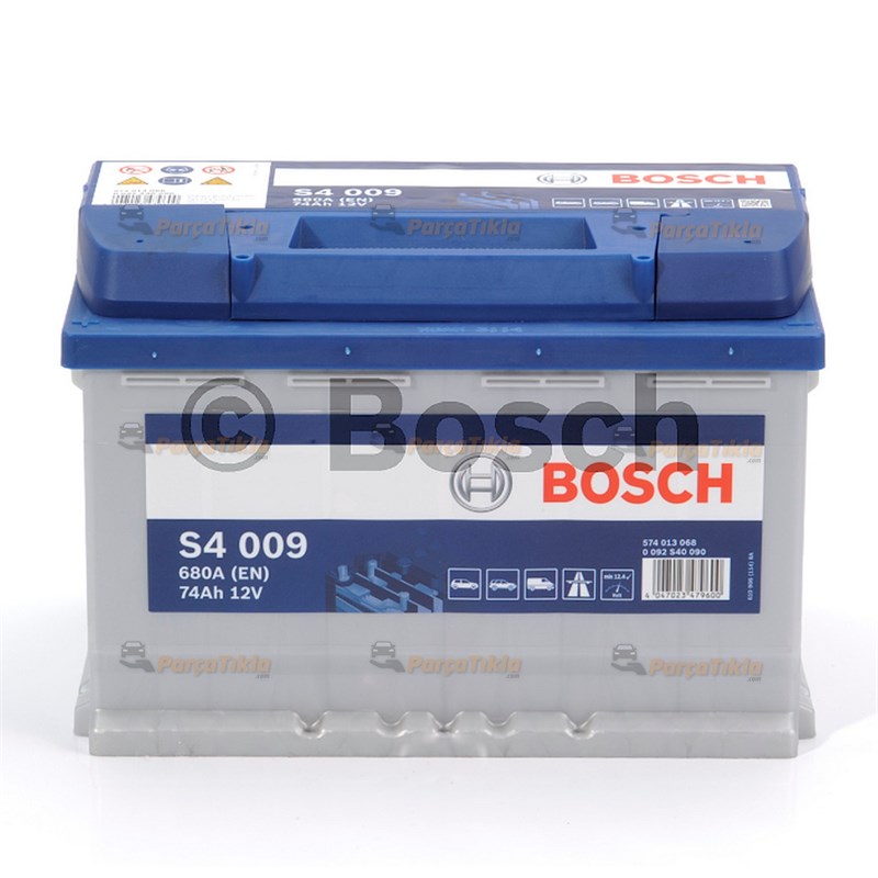 Akü, 12V 74Ah S4 Bosch Akü Ters 0092S40330