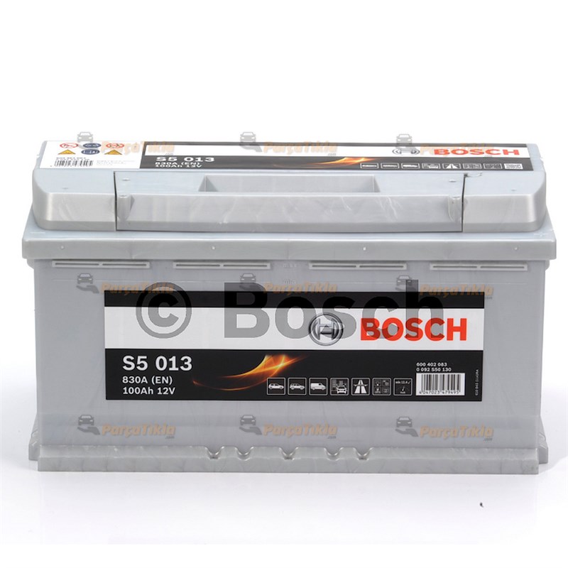 Akü, 12V 100Ah Bosch Akü S5 Merc, Bmw 0092S50170