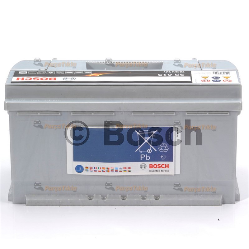 Akü, 12V 100Ah Bosch Akü S5 Merc, Bmw 0092S50170