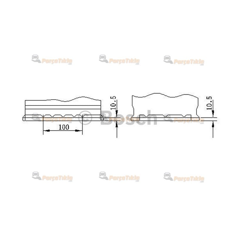 Akü, 12V 100Ah Bosch Akü S5 Merc, Bmw 0092S50170