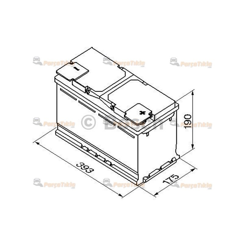 Akü, 12V 110Ah Bosch Akü S5 Uzun Ducato, Q7, Por 0092S50140