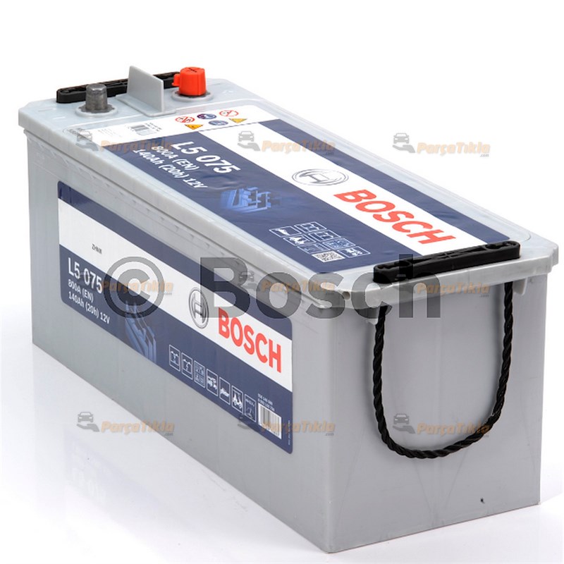 Akü, 12V 140Ah Deepcycle Bosch Akü L5 Servis