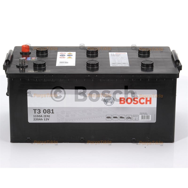 Akü, 12V 220Ah Akü T3 0092T30830