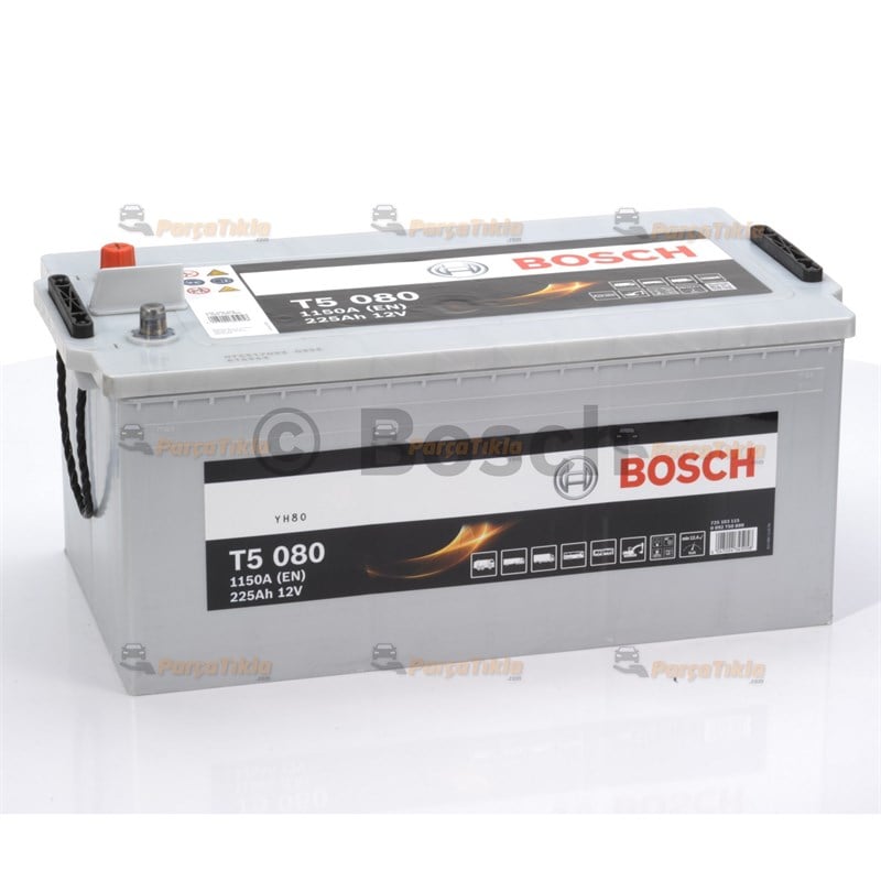 Akü, 12V 225Ah T Serisi Bosch Akü 092T50790