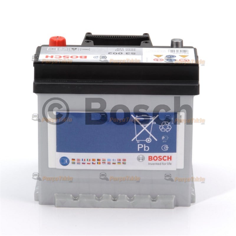 Akü, 12V 44Ah Bosch Akü S3 Marş Akü 0092S30045