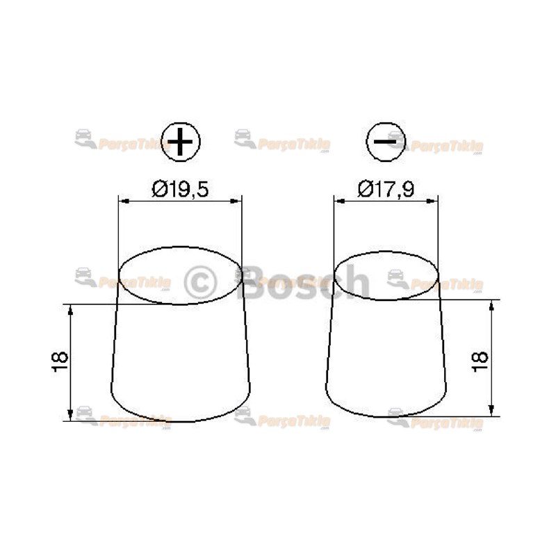Akü, 12V 56Ah S3 Bosch Akü 0092S30550