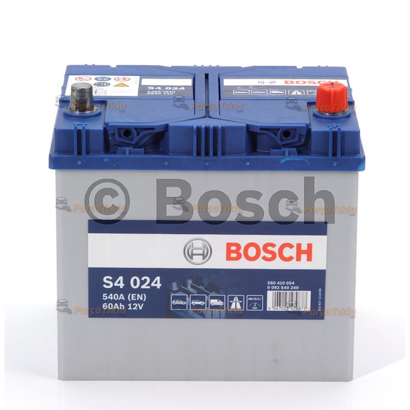 Akü, 12v 60ah Bosch Akü Yüksek Japon -- 0092s40500 |
