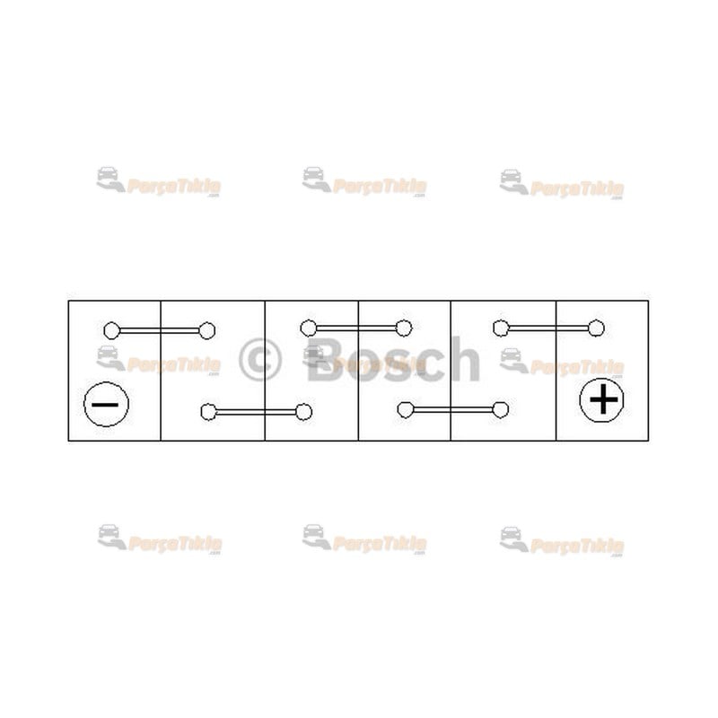 Akü, 12V 60Ah S5 Agm Bosch Start Stop 0092S5a030