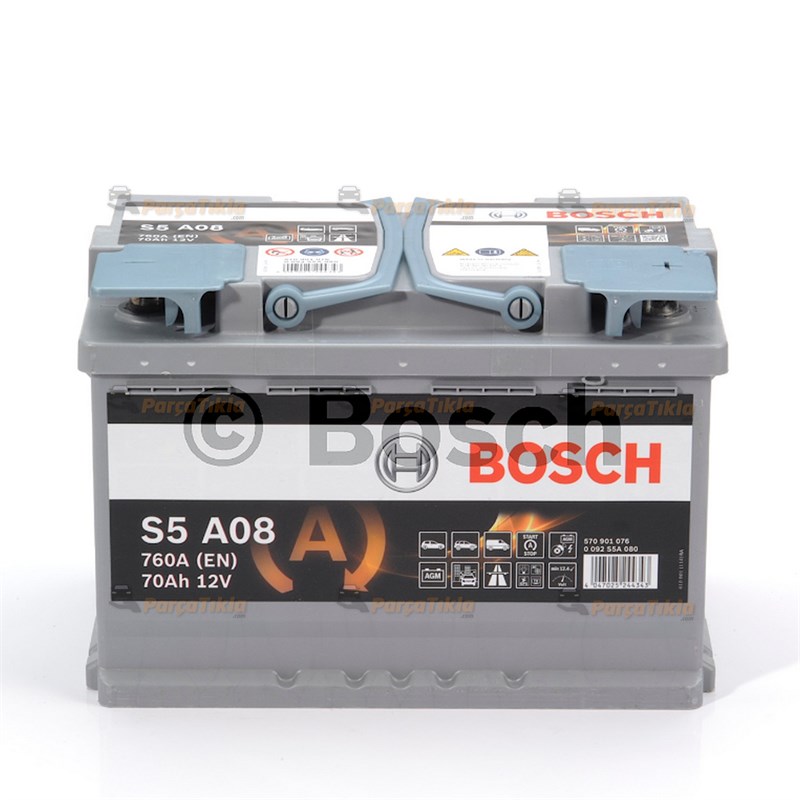 Akü, 12v 70ah Agm Bosch Akü Start-stop 0092s5a040 |