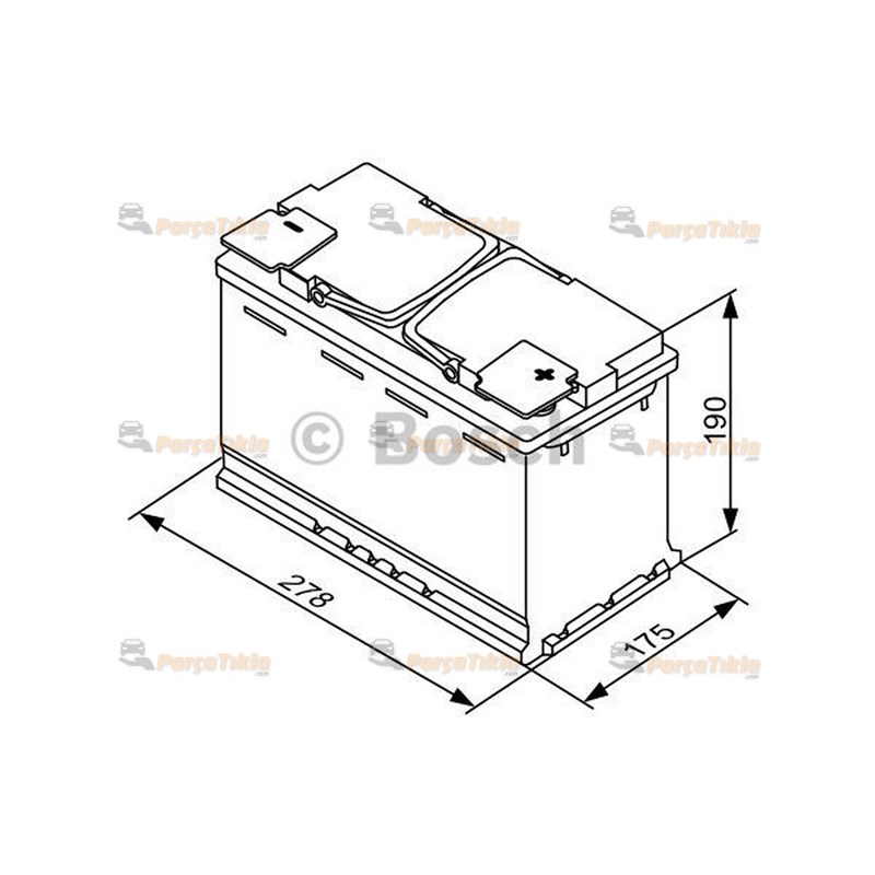 Akü, 12v 70ah Agm Bosch Akü Start-stop 0092s5a040 |