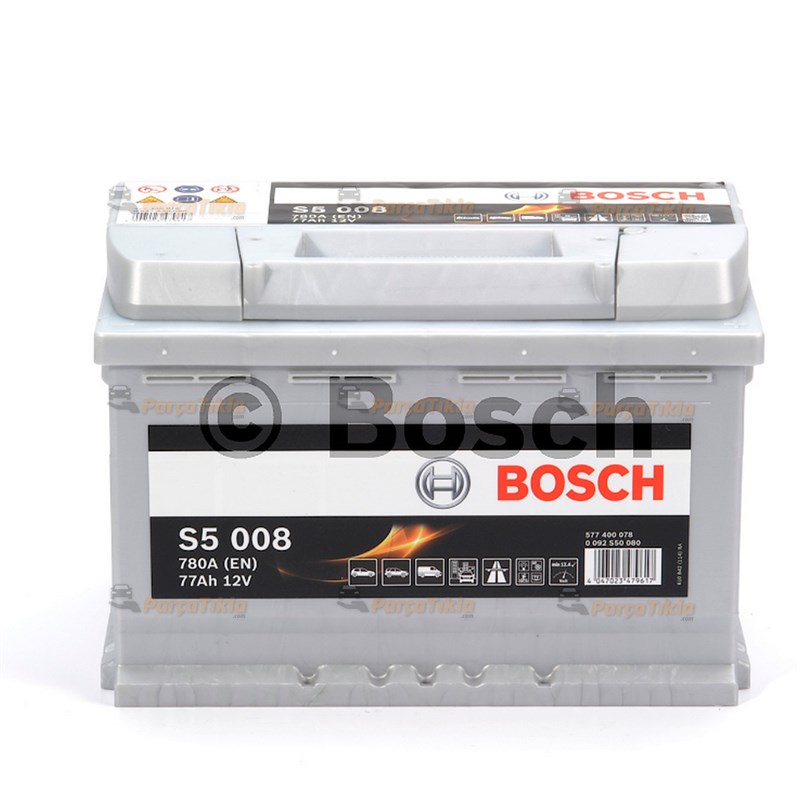 Akü, 12V 77Ah Sılver Plus Bosch Akü 0092S50770