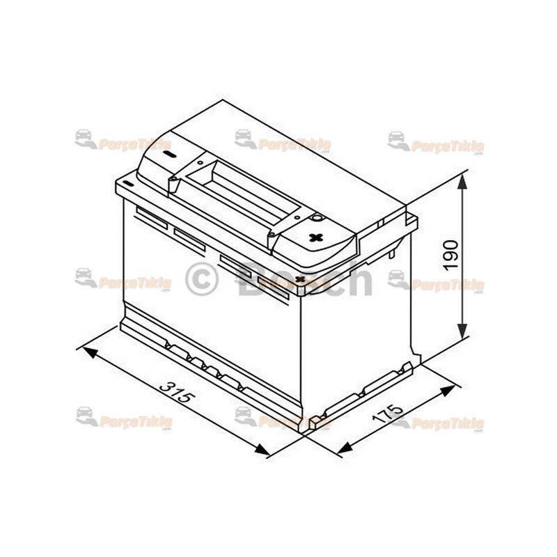Akü, 12V 79Ah Efb Start/Stop Bosch Akü 0092S4e110