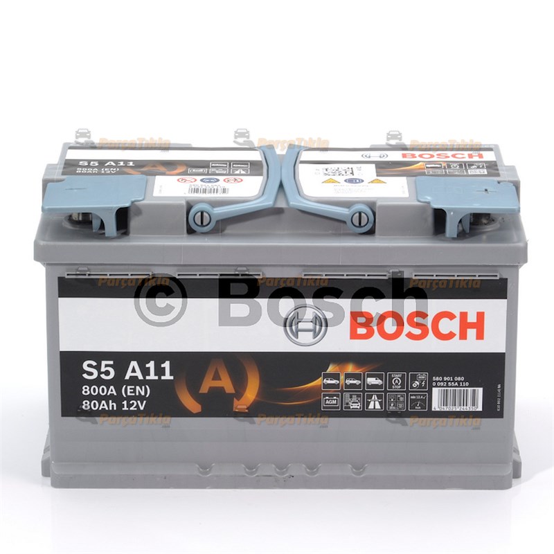 Akü, 12v 80ah Agm Bosch Akü Start-stop 0092s5a060 |