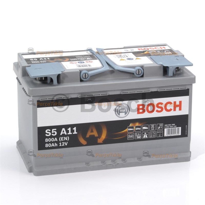 Akü, 12v 80ah Agm Bosch Akü Start-stop 0092s5a060 |