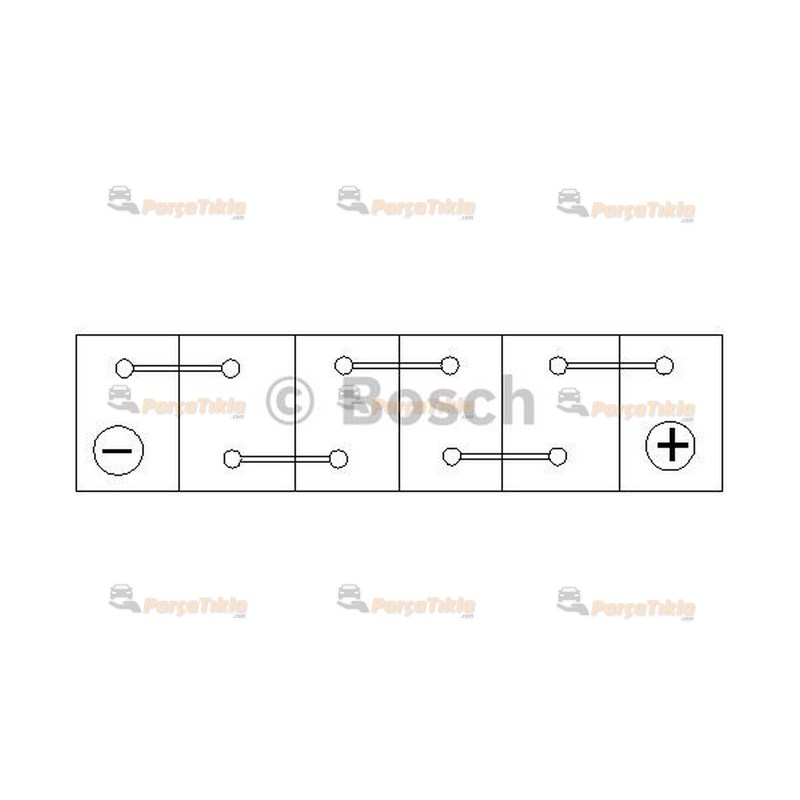 Akü, 12V 95Ah Agm Bosch Akü Start Stop 0092S5a070
