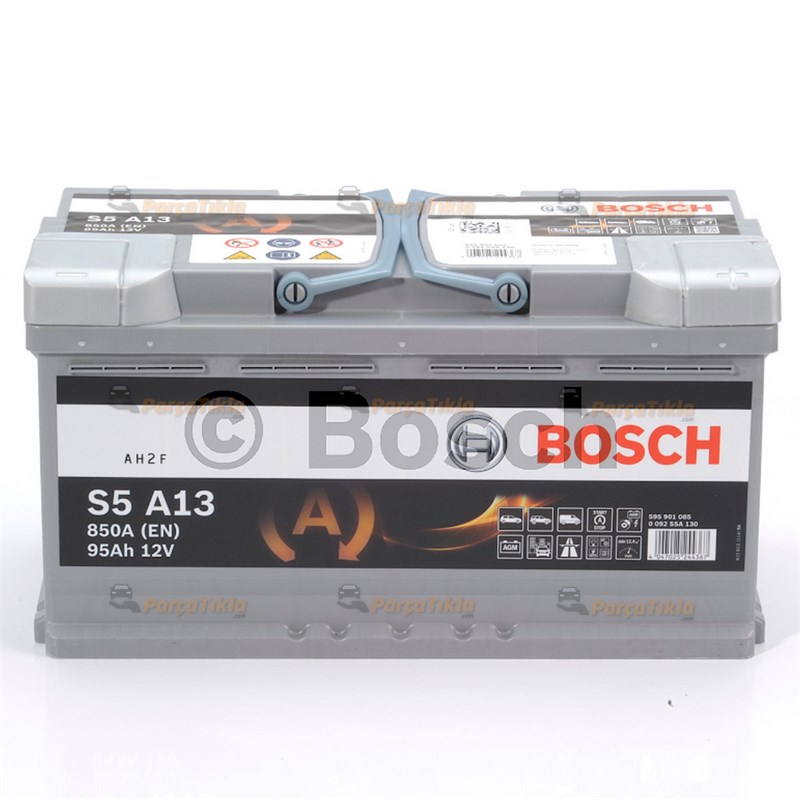 Akü, 12V 95Ah Agm Bosch Akü Start Stop 0092S5a070
