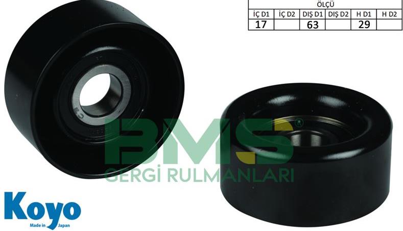 Gergi Rulmanı Saç Aba 2510632917x63x29 Opel Astra H J Corsa E Mokka Zafira Alfa Romeo | Aba 25106329