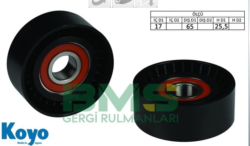 Gergi Rulmanı Aba2514652517x65x25göbek Yüksekliği 14 Mm | Aba 25146525