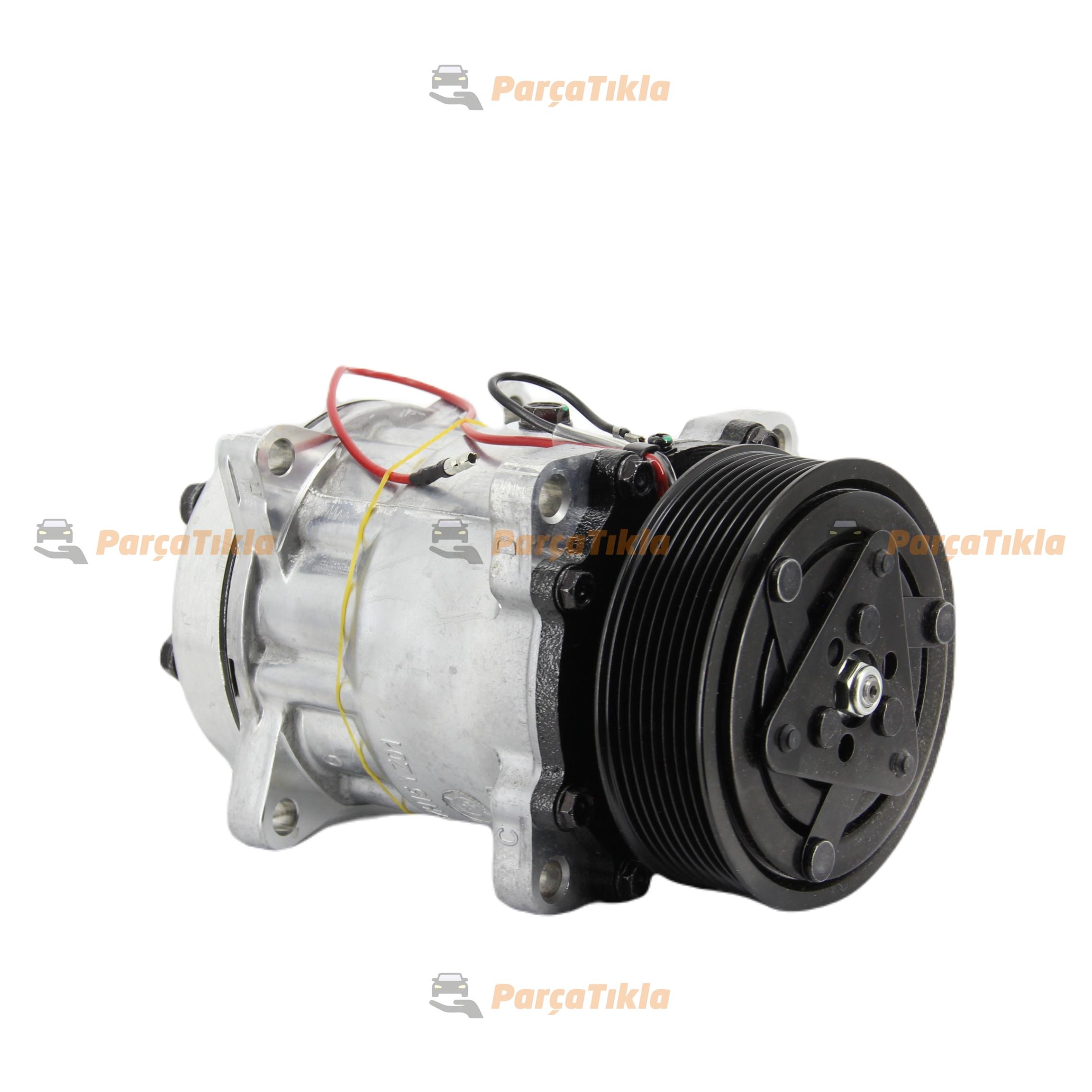 Klima Kompresörü 12v 8pk 7h15 Arkadan Çıkıs İnce Kalın Sanden8027 Sd8027 Sanden8238 Sd8238 | Acedge Ace8027