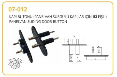 Kapı Butonu Panelvan Sürgülü Kapılara | Aksa 07012