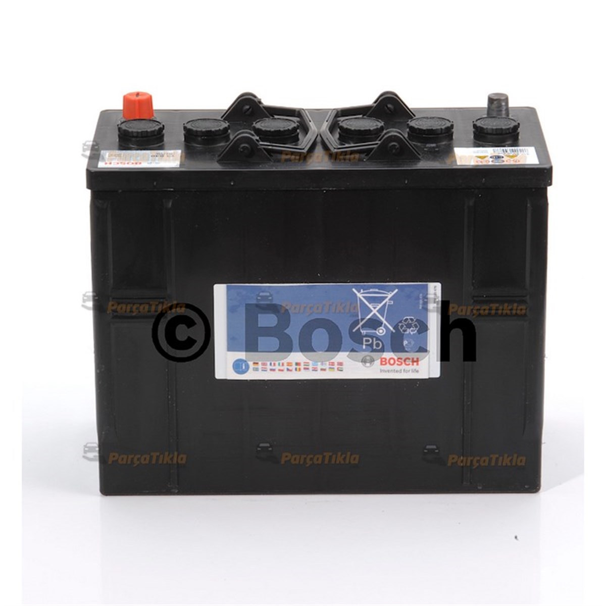 Akü, 12V 125Ah T3 Akü Bosch Siyah Yüksek 0092T30070