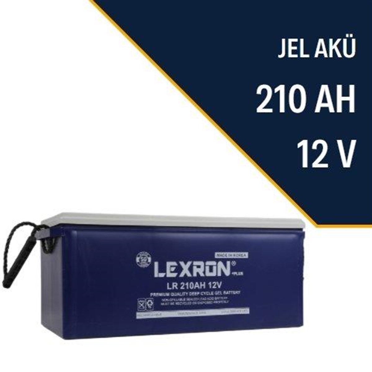 Akü, 12v 210ah Jel Akü (kore Malı) | Lexron 210ahjelkore