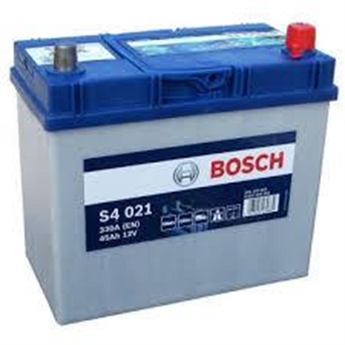 Akü, 12V 45Ah Bosch Akü S4 Düz 0092S40360