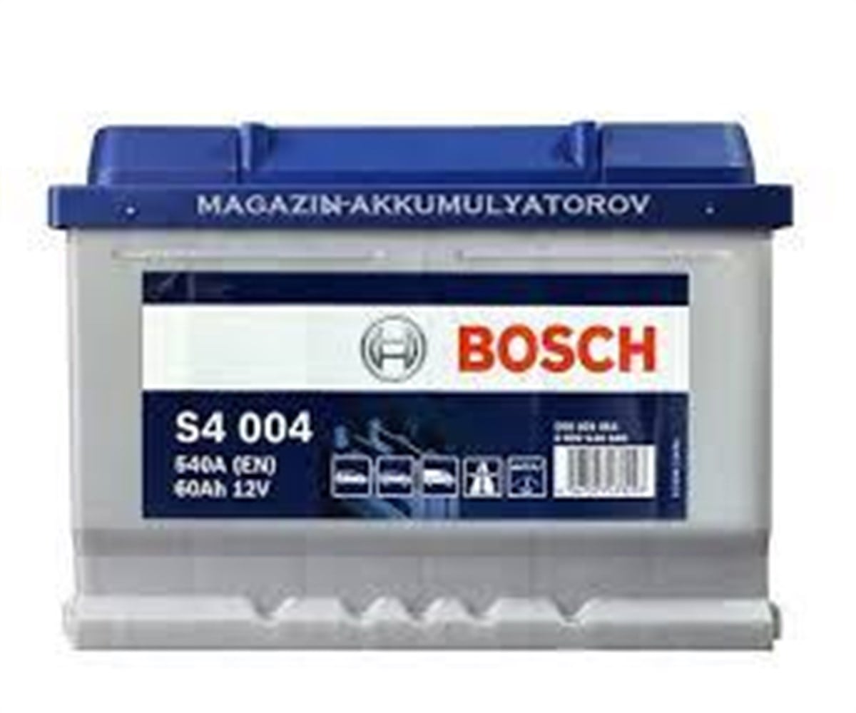 Akü, 12V 60Ah Bosch Akü S4 Alçak 0092S40310